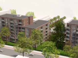 Start bouw drie appartementenblokken aan de Dedemsvaartweg in Den Haag